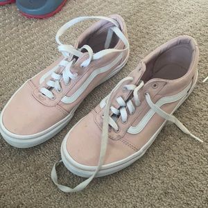 Pink Low Lace up Vans